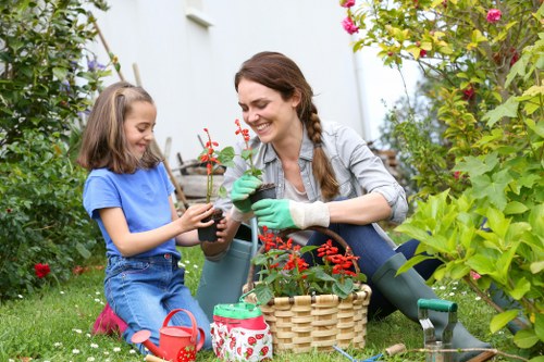 Example landscaping jobs in Hillingdon for front gardens, lawns, and boundary work