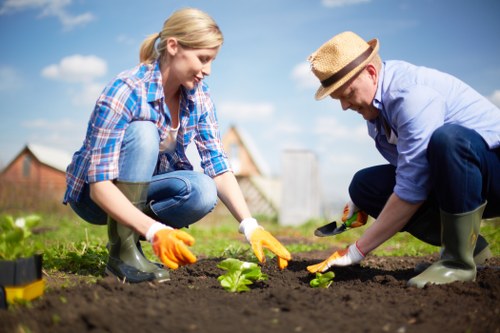 Recycled landscaping materials and compostable green waste